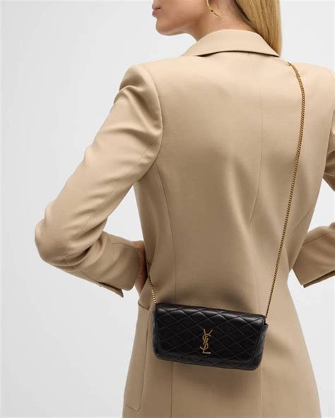 ysl mini phone bag|ysl phone holder with chain.